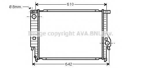 PRASCO BW2158 Radiator, engine cooling